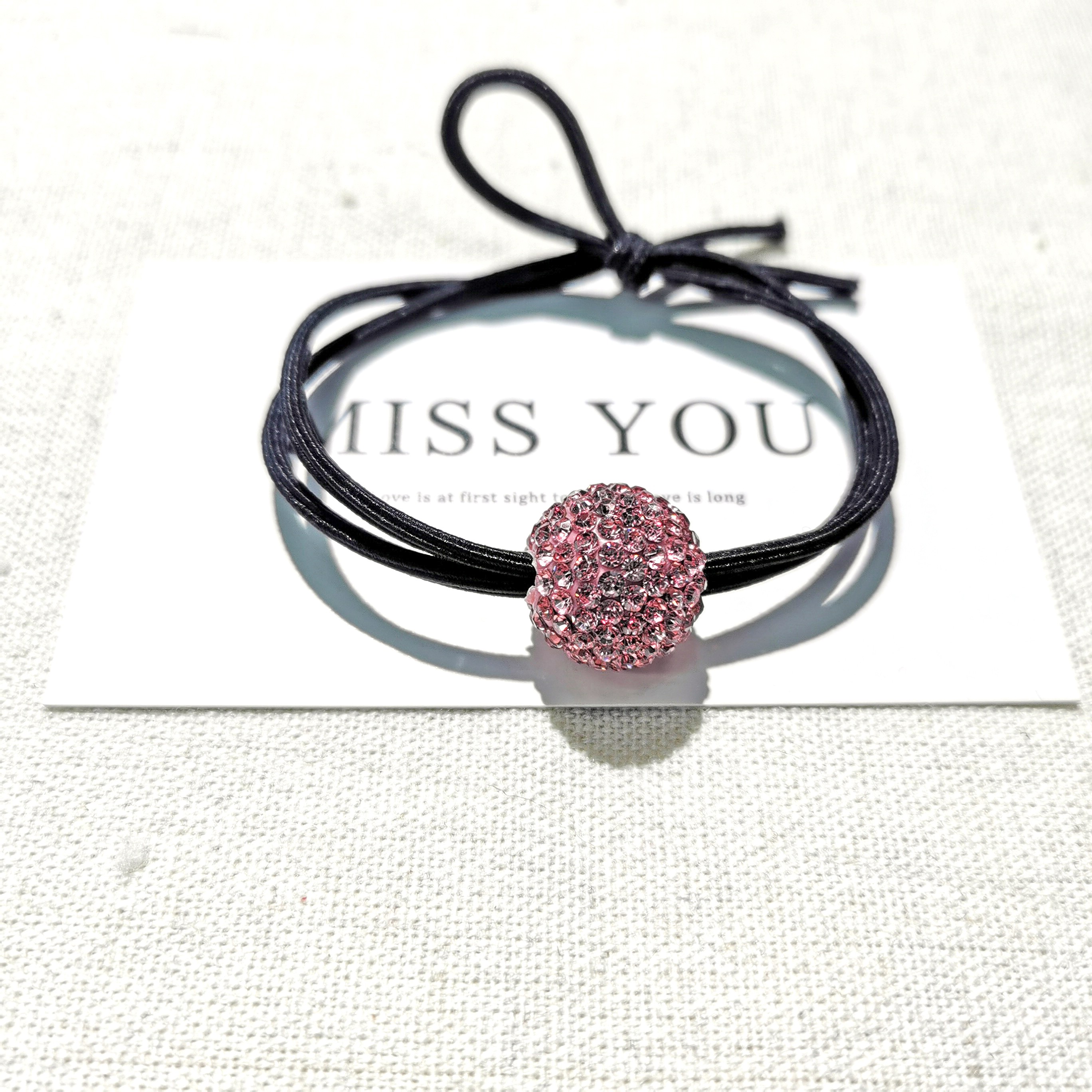 Round rubber band knotted 16mm Shambhala detail image 2