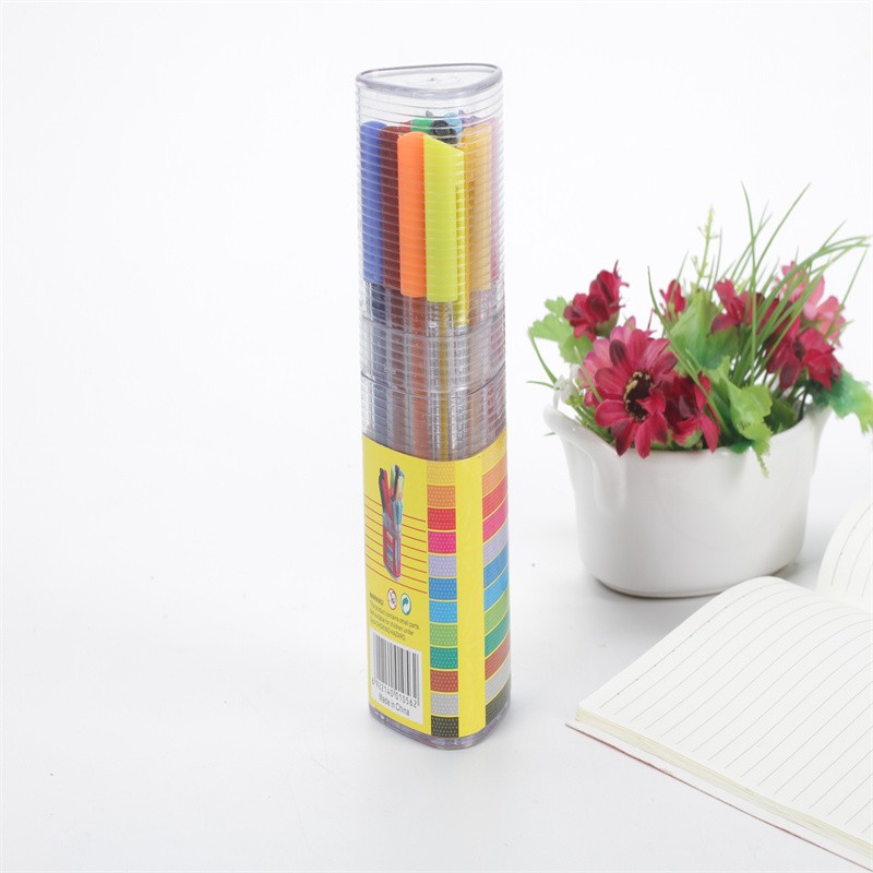 速干可洗水彩笔可水洗清洗方便可晕染软头笔尖优质纤维笔尖涂写顺畅随意绘画轻松水洗色彩鲜艳详情图9