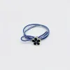 Round rubber bands tied with white edges and plum blossoms Item Picture