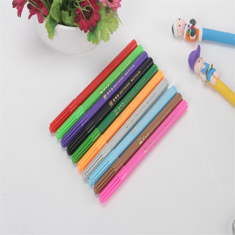 速干可洗水彩笔可水洗清洗方便可晕染软头笔尖优质纤维笔尖涂写顺畅随意绘画轻松水洗色彩鲜艳详情图8