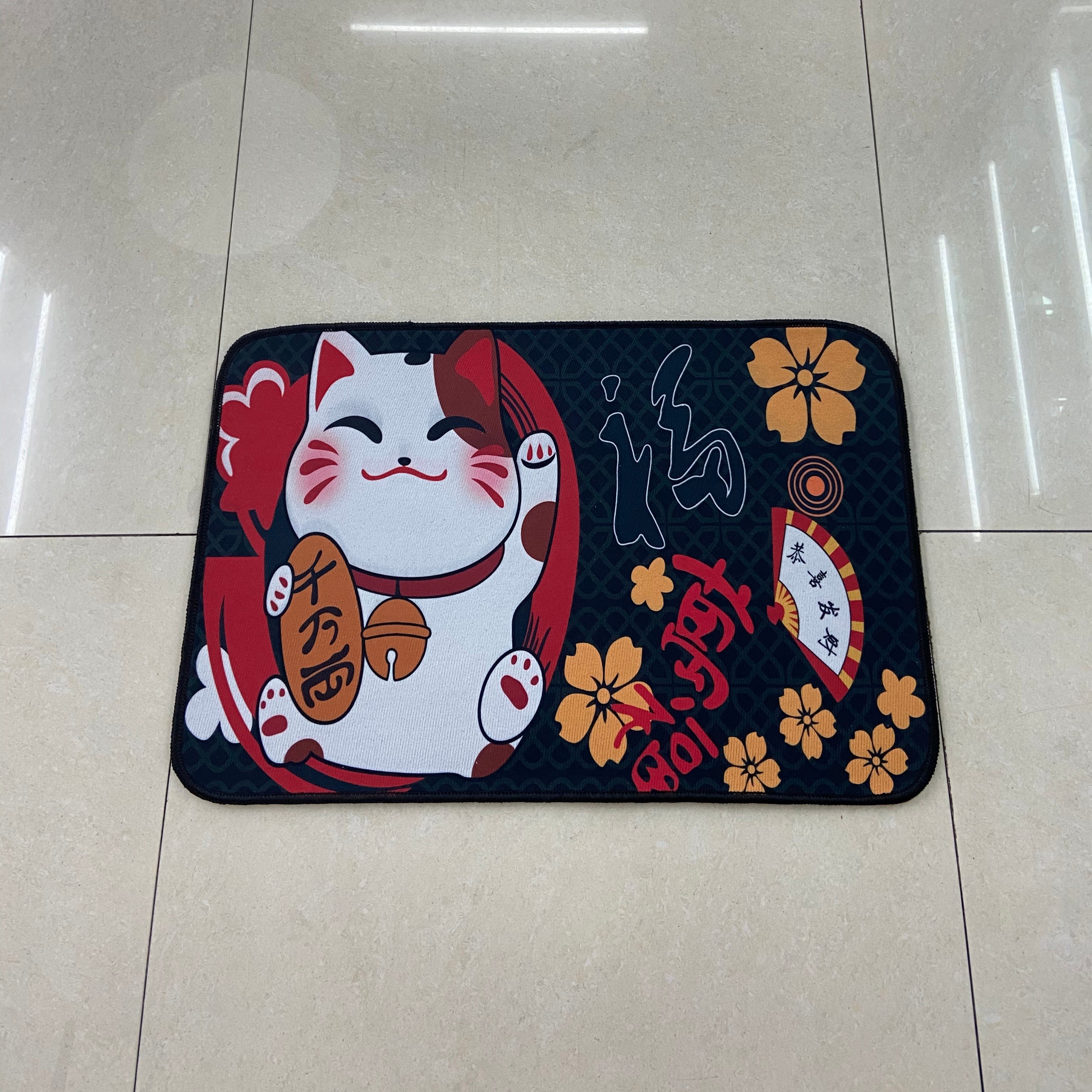 地垫高清印花垫 客厅房间进门口脚垫浴室门口吸水防滑地毯地垫详情图5