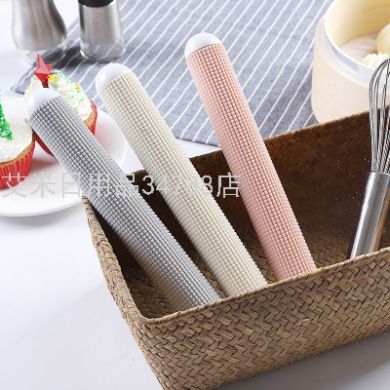 B饺子皮擀面杖家用大号杆面棍烘焙不粘面条擀面棍滚轴擀面棒白底实物图