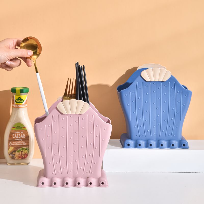 Home creative chopstick cage, kitchen chopstick storage, water-draining and ventilated chopstick box, multi-functional stationery and cosmetics storage full figure