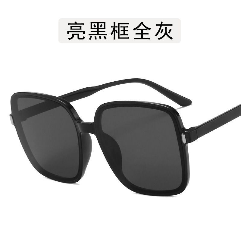 2021新款时尚街拍大框太阳镜 个性米钉墨镜女欧美方形太阳眼镜潮详情图1