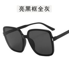 2021新款时尚街拍大框太阳镜 个性米钉墨镜女欧美方形太阳眼镜潮