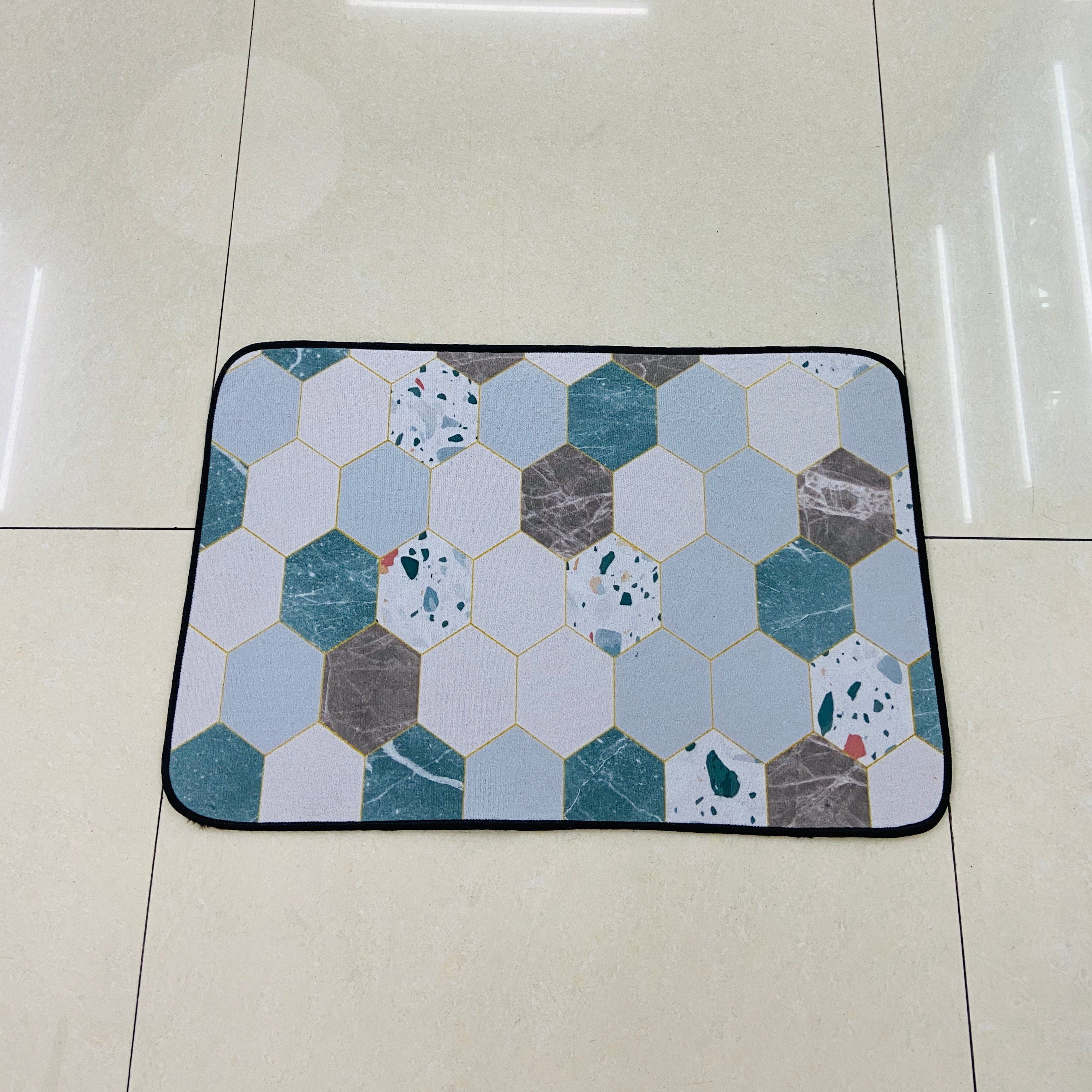 地垫高清印花垫 客厅房间进门口脚垫浴室门口吸水防滑地毯地垫详情图3
