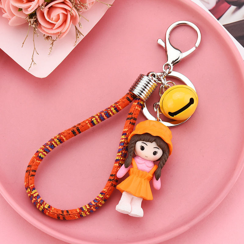 Couple three-piece keychain plus string series mixed 10