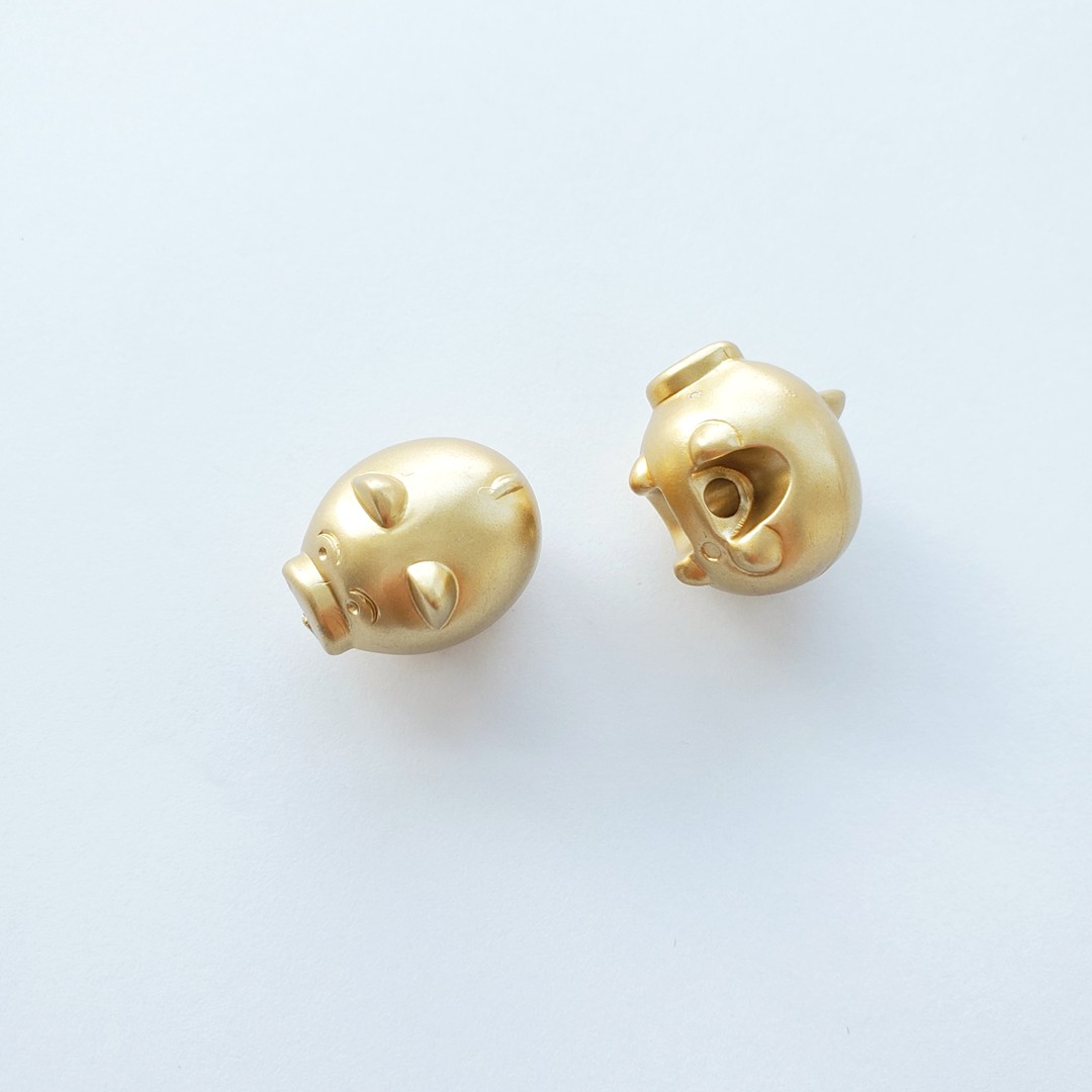 新款DIY饰品配件新年款 金色多款半孔珠子女装百搭可做耳环手链材详情图13