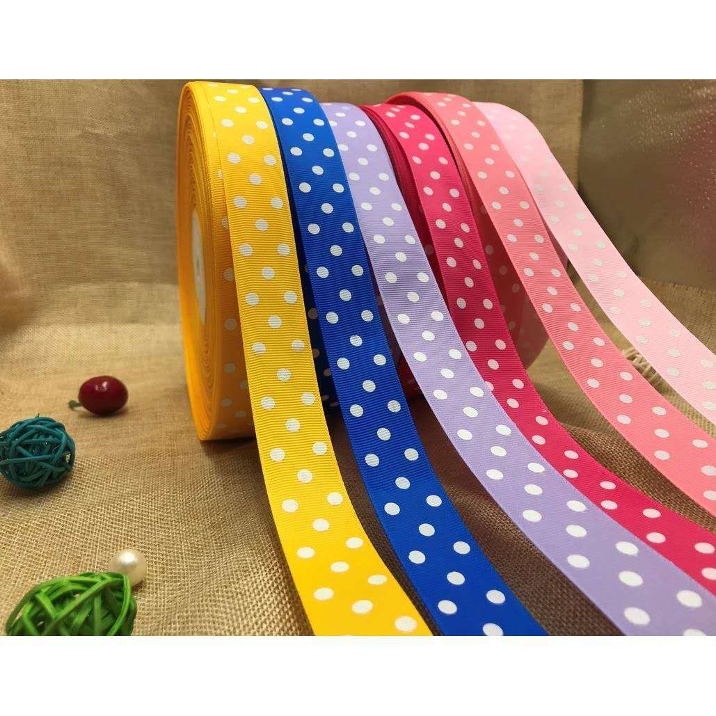 Ribbon Manufacturers Direct Sales Polyester Double Thread Jumper Ribbon Color Hair Accessories Ribbon Accessories 3456754305