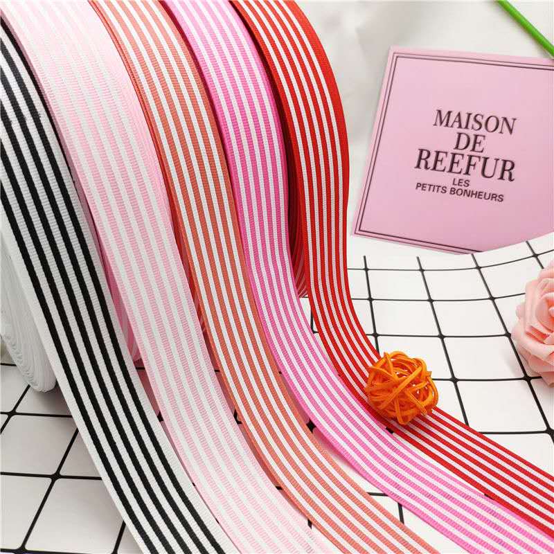 Ribbon Manufacturers Direct Sales Polyester Double Thread Jumper Ribbon Color Hair Accessories Ribbon Accessories 3456754323