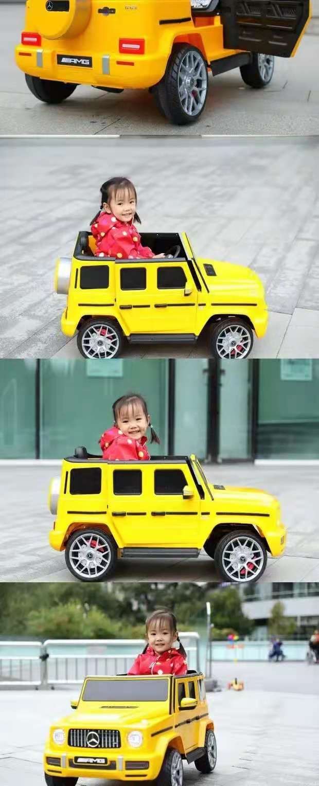 儿童电动汽车可坐人 G63双驱玩具车 遥控自驾两用 蓝牙音乐有摇摆详情图5
