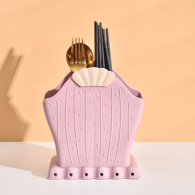 Home creative chopstick cage, kitchen chopstick storage, water-draining and ventilated chopstick box, multi-functional stationery and cosmetics storage Specification drawing
