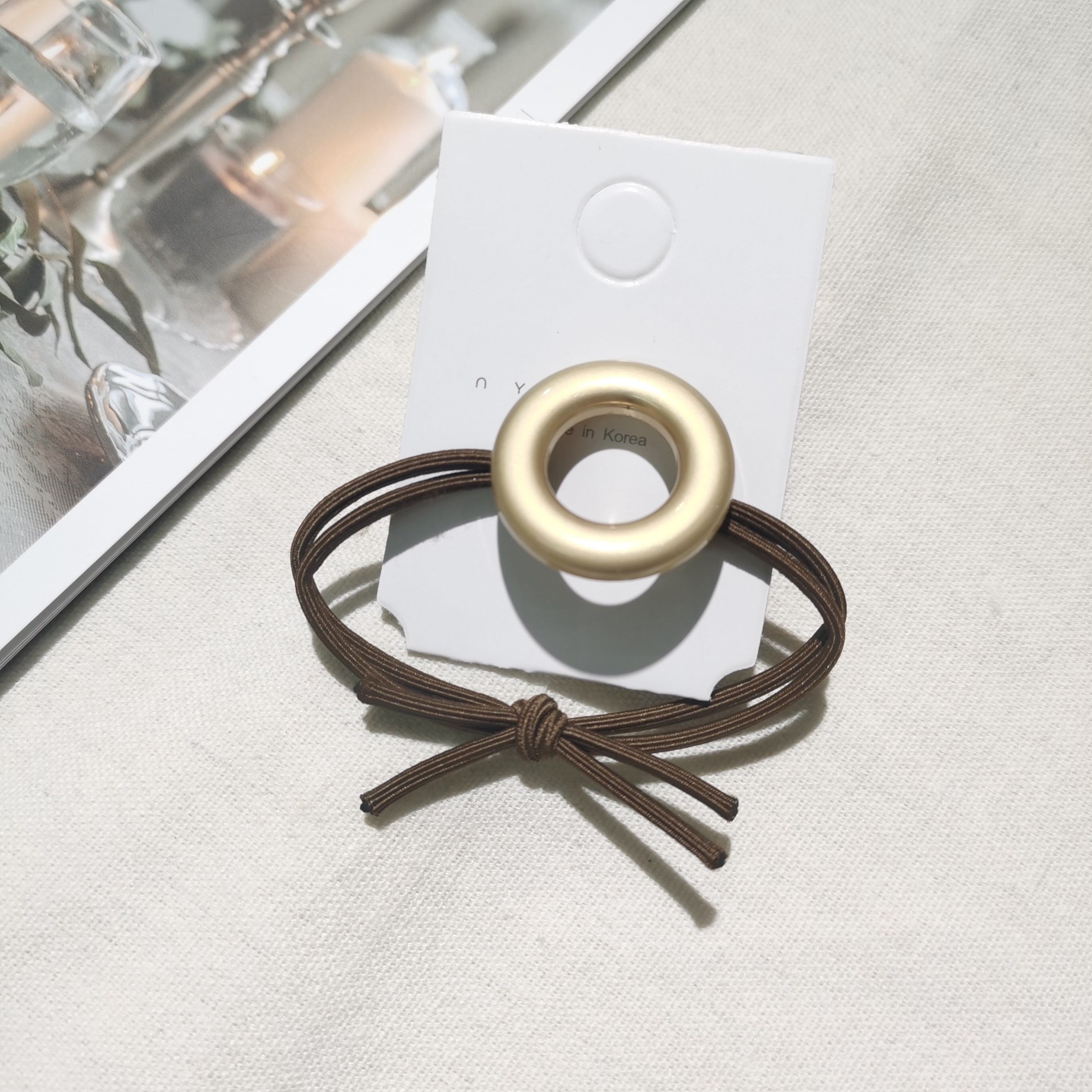 Children's white rubber bands, small, cute rubber bands, leather bands, elastic rubber tubes, rubber band products detail image 4