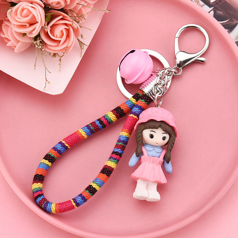 Couple three-piece keychain plus string series mixed 7