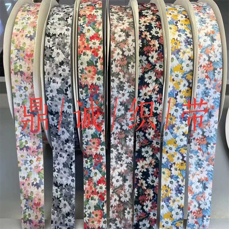 Dingcheng Webbing 4 cm large flower fabric headwear accessories, diy handcrafted bow ornaments, wedding bouquets, gift packaging detail image 5