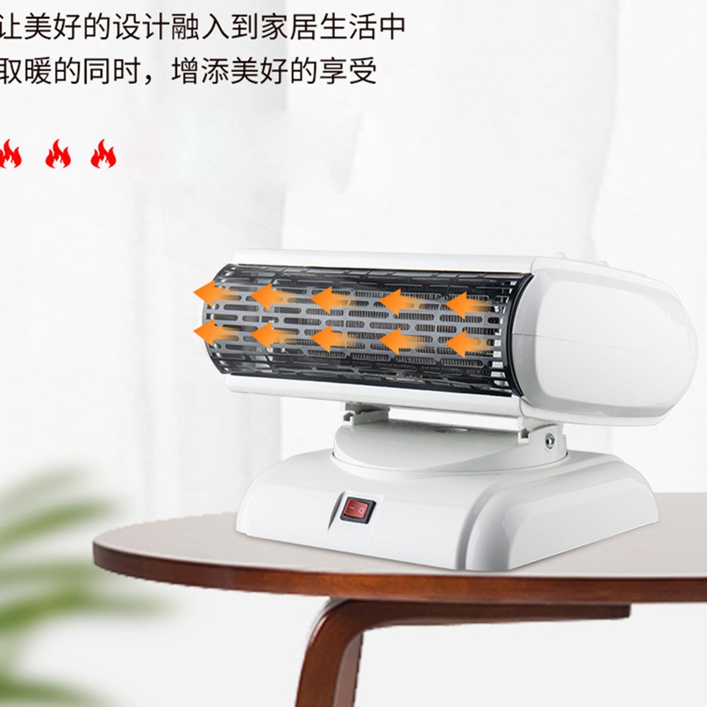 Small warm air blower, office mini sun, desktop electric heater, household small bathroom quick heating fan, heater detail image 12