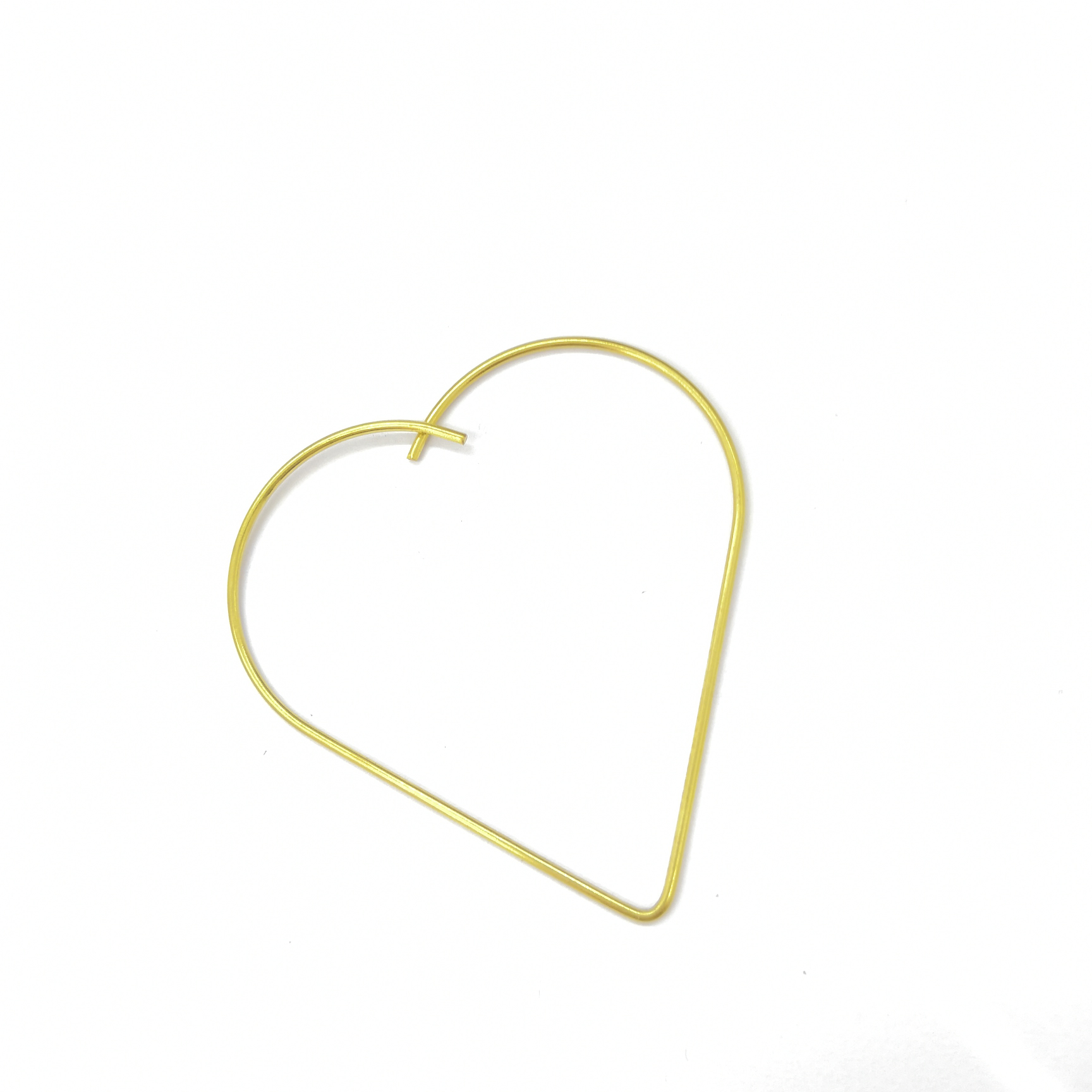 XM03181 Round copper wire heart-shaped cutting ring