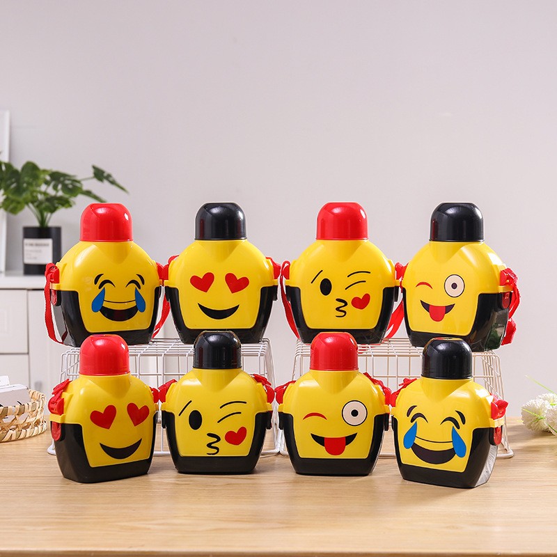 可爱搞怪塑料运动水壶 家用卡通塑料水杯 创意款多色可选水壶详情图5