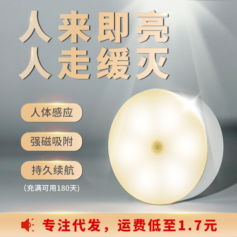 Induction night light, charging night light, smart night light, LED night light detail image 3