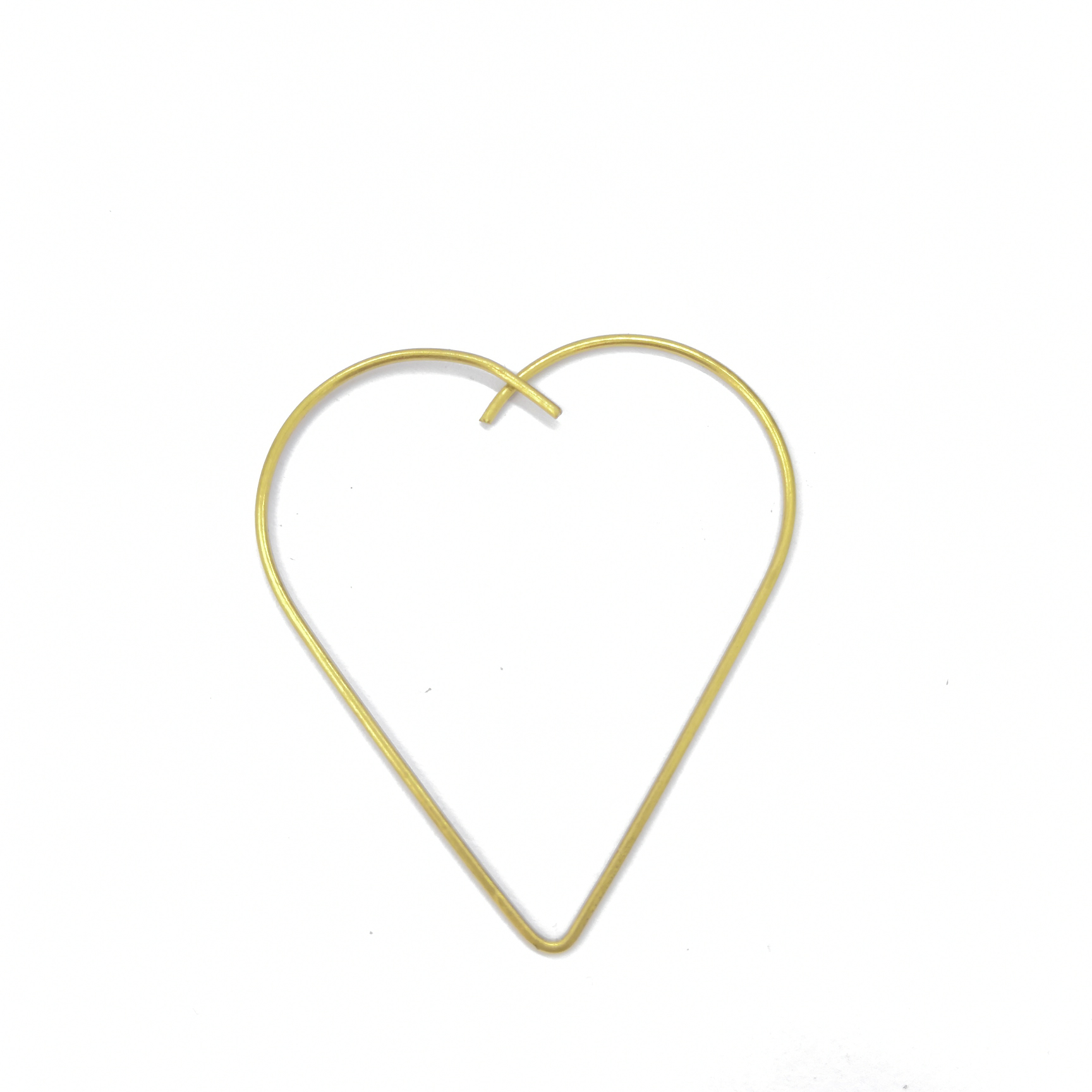 XM03459 Round copper wire heart-shaped cutting ring