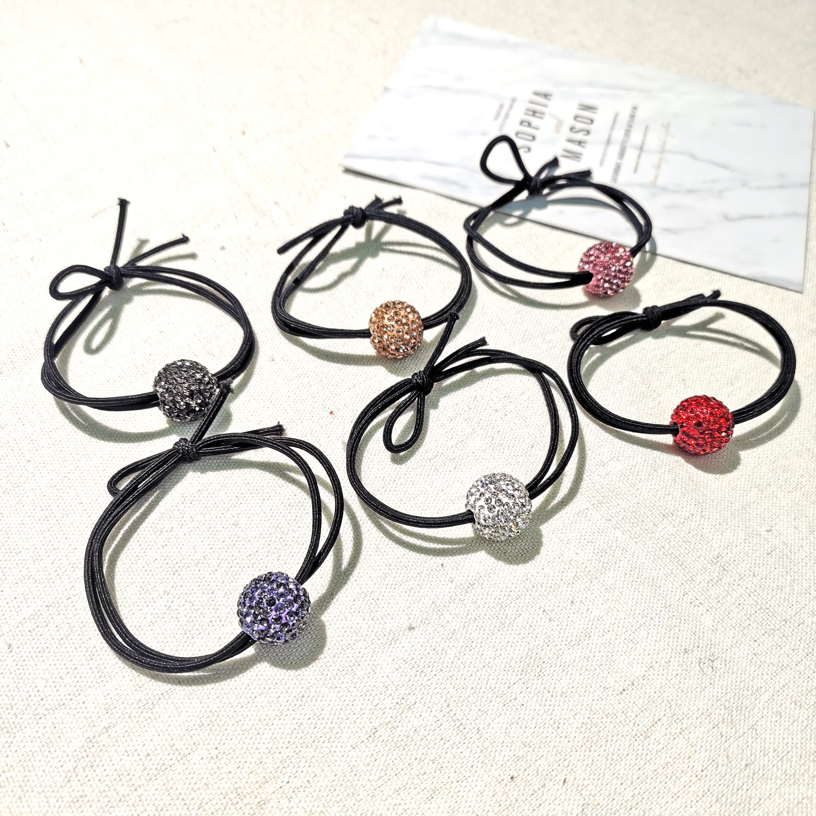 Round rubber band knotted 16mm Shambhala detail image 9