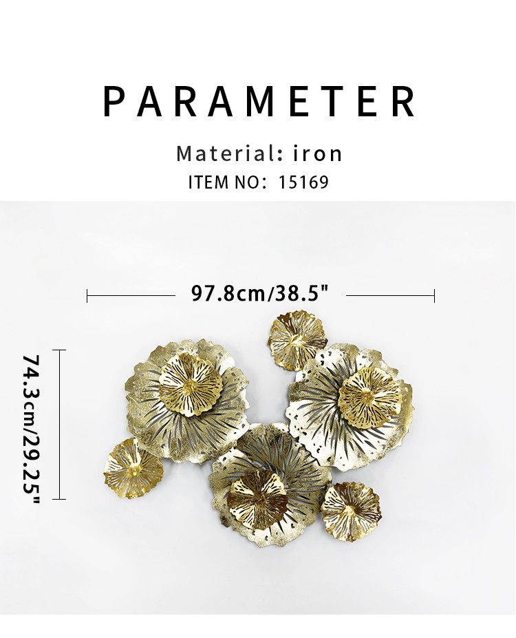  工艺品精致制作墙面装饰小资金色奢华墙壁3D立体镂空工艺雕花详情图2