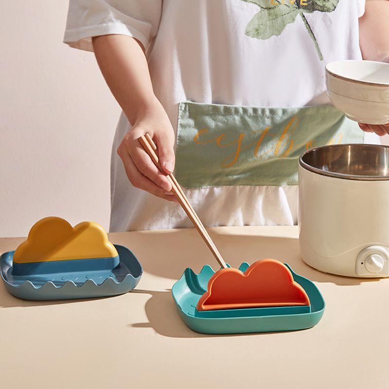 Pot lid rack, multi-functional household kitchen tools, countertop storage rack, shelving rack, pot spatula, spoon cartoon storage rack Application Scenario