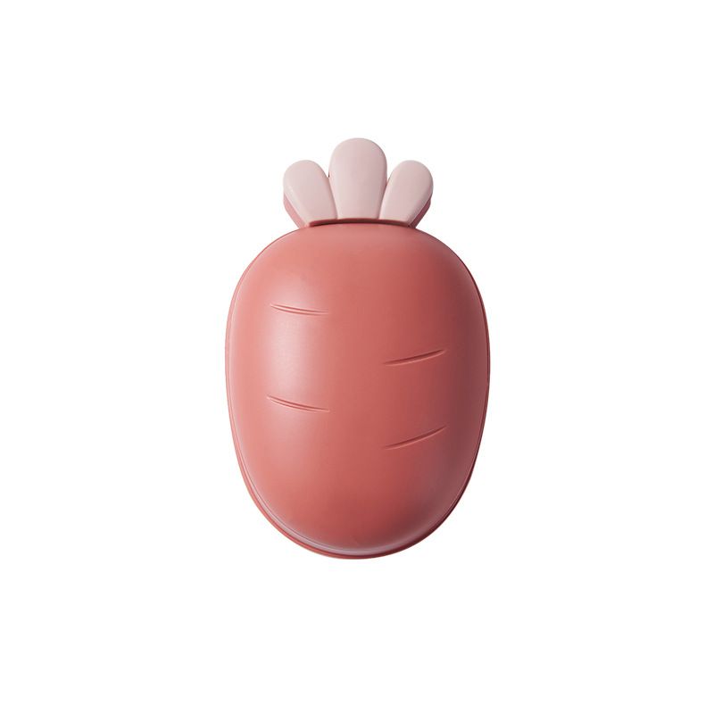 Personalized double-layer draining soap box for home bathroom with a lid, carrot soap box Item Picture