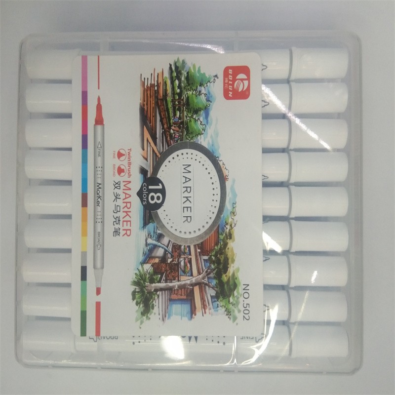 12色18色24色36色荧光笔金属笔七彩笔马克笔铅笔水彩颜料色彩鲜艳持久不褪色广告设计海报绘画美术创作详情图17