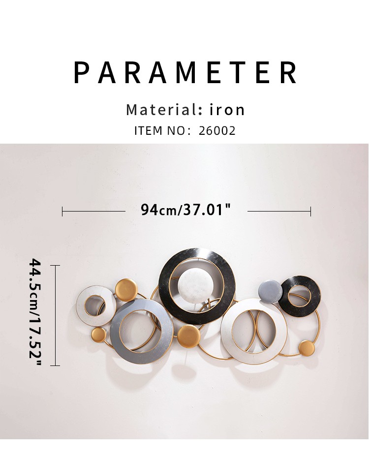 简约墙面装饰画铁艺壁饰客厅沙发背景墙金属墙饰玄关餐厅现代挂件详情2