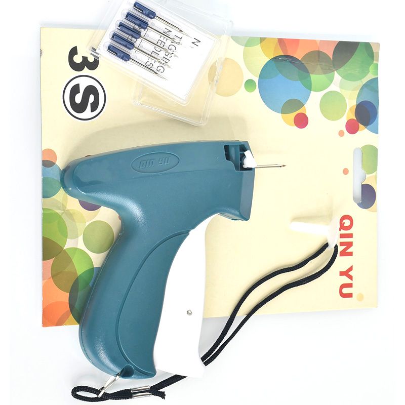 Qinyu brand tag gun, plastic needle gun, thick needle, rubber needle gun, label gun, trademark gun, tag gun, thick needle gun, thick material tag gun details Picture