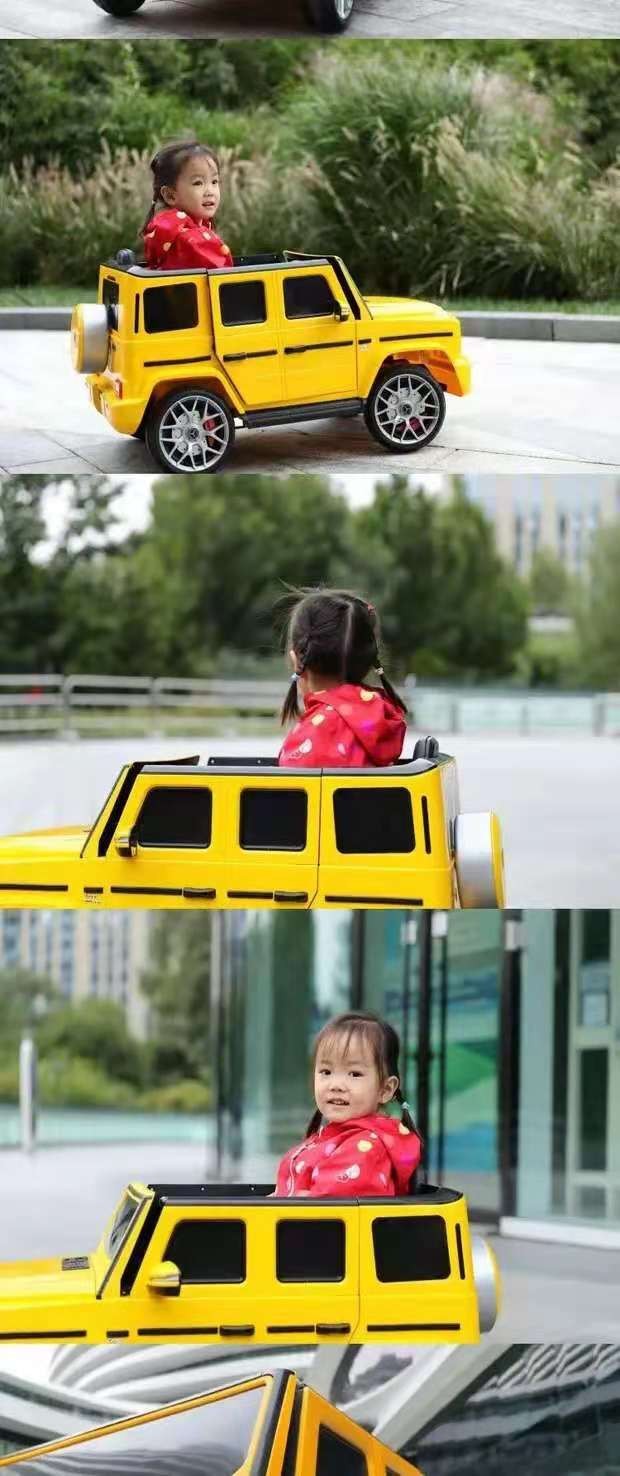 儿童电动汽车可坐人 G63双驱玩具车 遥控自驾两用 蓝牙音乐有摇摆详情图6