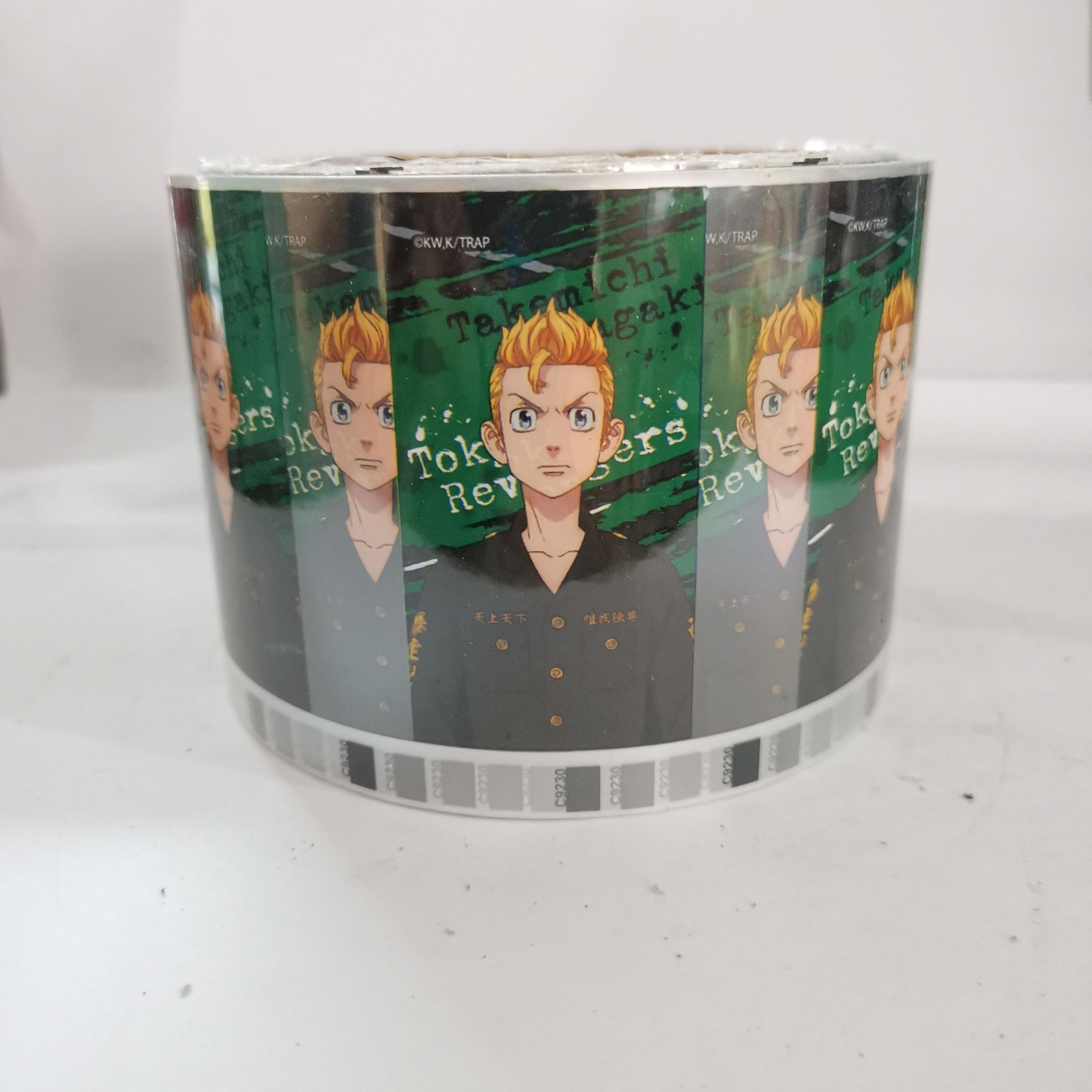 Tonglu Huachuang Color Printing Factory Cartoon Yellow Hair Characters Abs Pp Thermal Transfer Flower Film