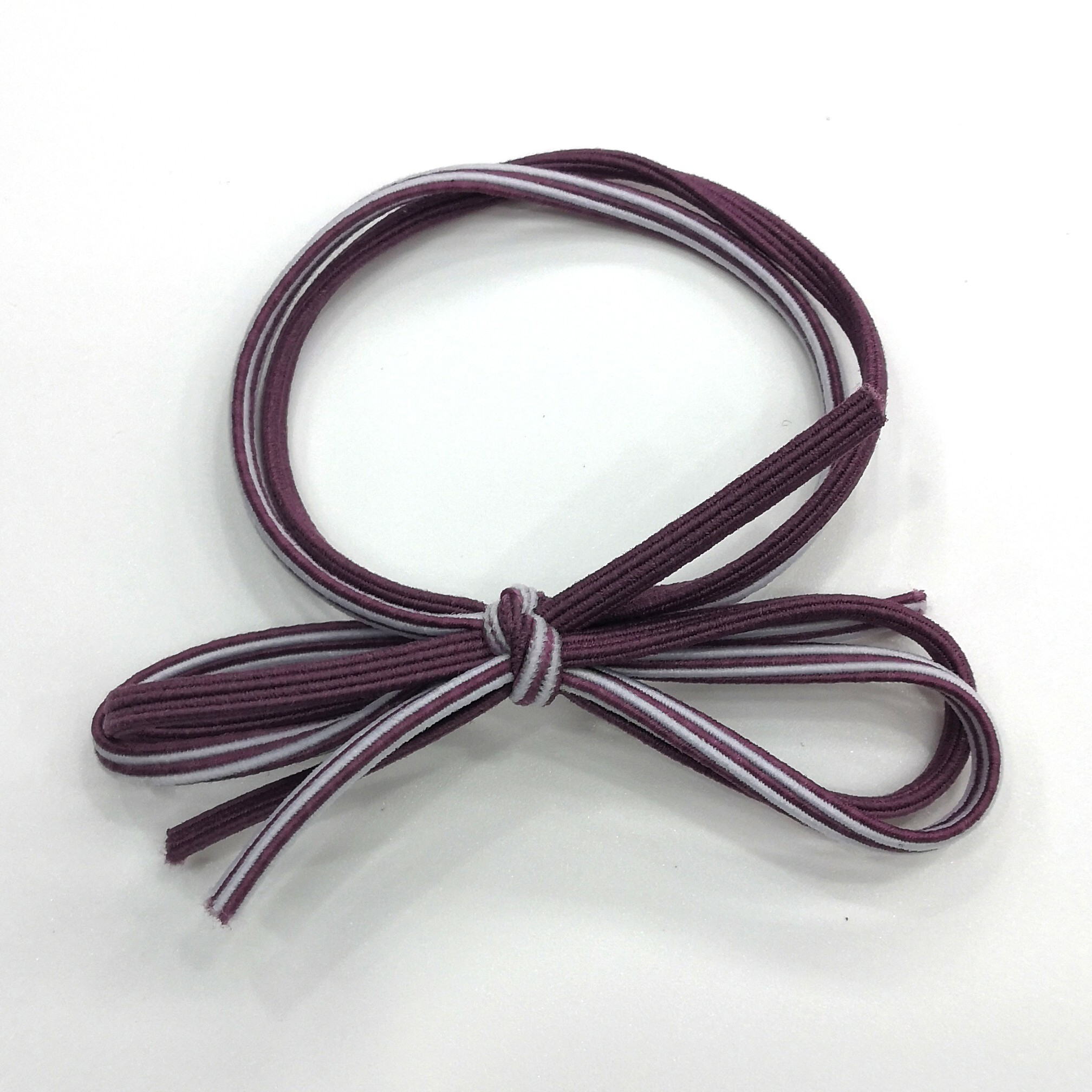 Tie single or double-color bows with round rubber bands detail image 6