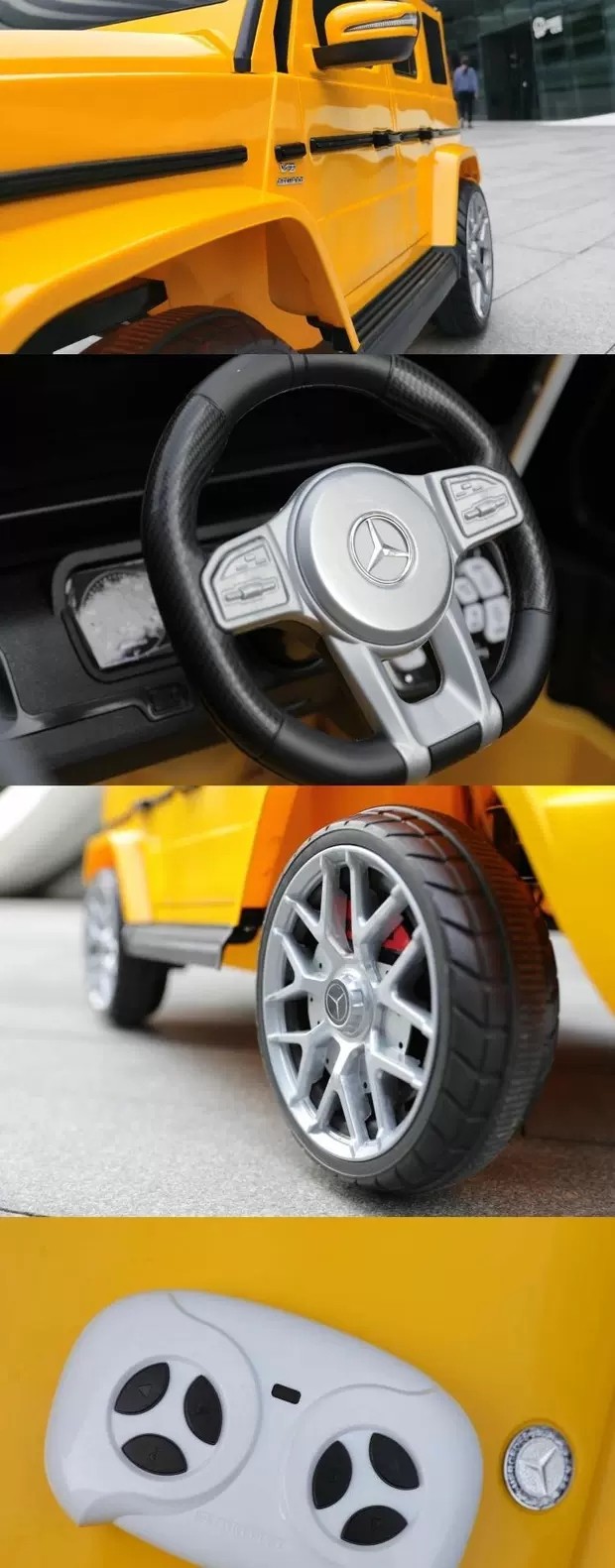 儿童电动汽车可坐人 G63双驱玩具车 遥控自驾两用 蓝牙音乐有摇摆详情图9