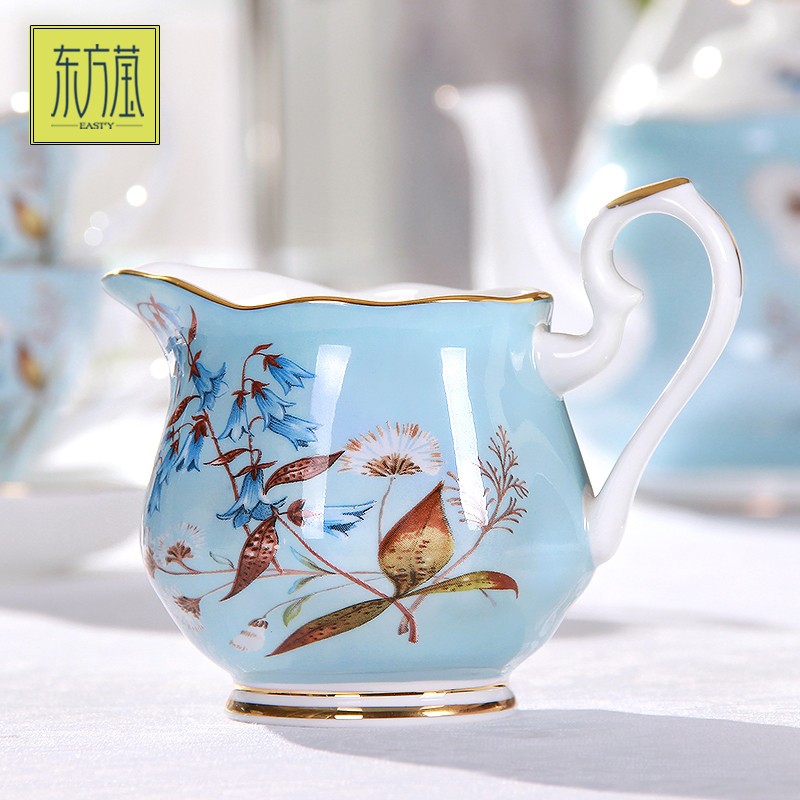 陶瓷咖啡具骨瓷咖啡具咖啡杯单杯杯碟英式下午茶套装15件套欧式茶具水具六杯碟田园风详情8