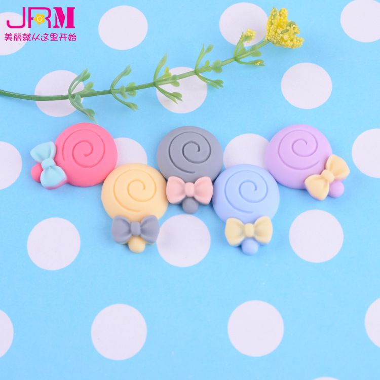 小号磨砂棒棒糖树脂配件 手机壳diy配件眼镜盒贴片 儿童发饰厂家直销                          细节图