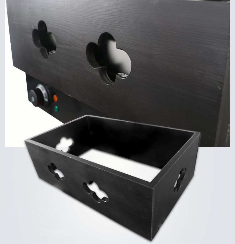 Electric hot pot FY-26-2 wooden basket edge cover commercial spicy hot pot machine, skewer machine and snack stove equipment detail image 6