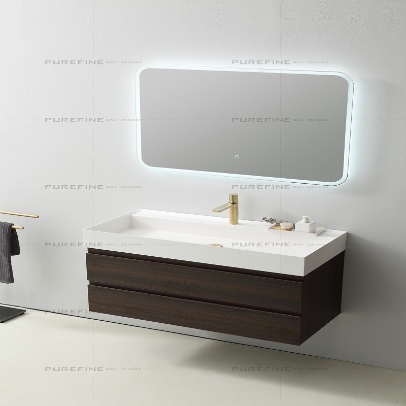 Fanrong Building Materials Purifan bathroom cabinet integrated basin detail image 1