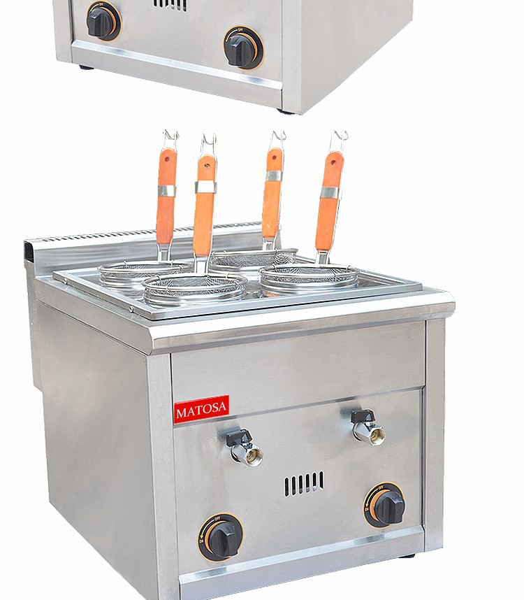 Commercial desktop gas four-compartment noodle cooking machine FY-4M.R, gas soup noodle stove, spicy hot pot machine, snack equipment detail image 6