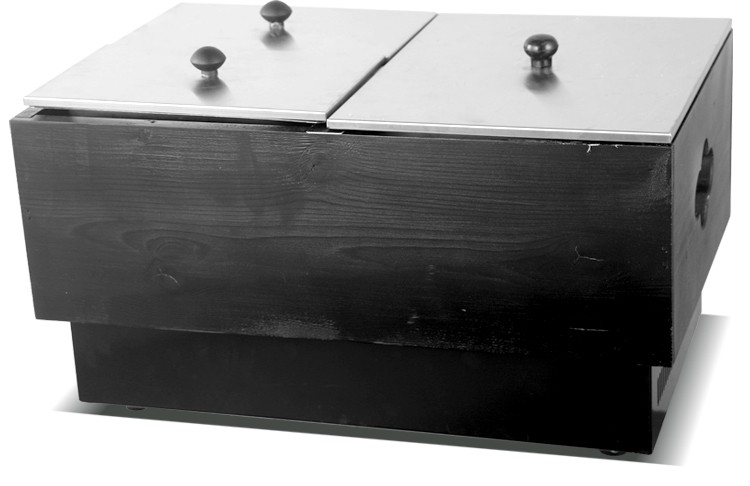 Electric hot pot FY-26-2 wooden basket edge cover commercial spicy hot pot machine, skewer machine and snack stove equipment detail image 15