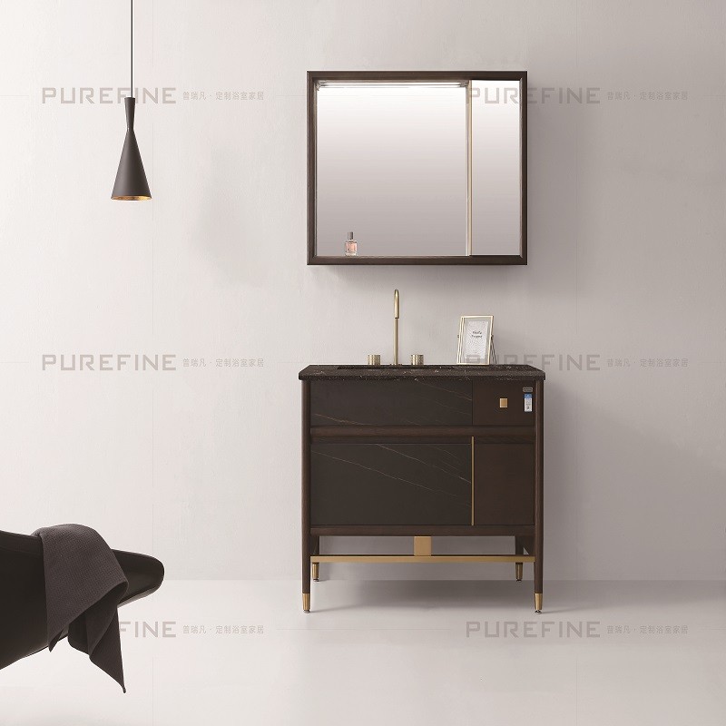 Fanrong Building Materials' Prifan Gatsby series 1-meter bathroom cabinet detail image 1