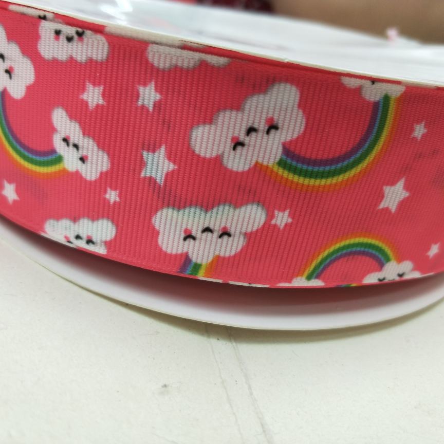 Yuhe ribbon polyester ribbon ribbon ribbon ribbon heat transfer digital printing custom 1 cm production of polyester ribbon ribbon ribbon ribbon heat transfer digital printing sample product eh