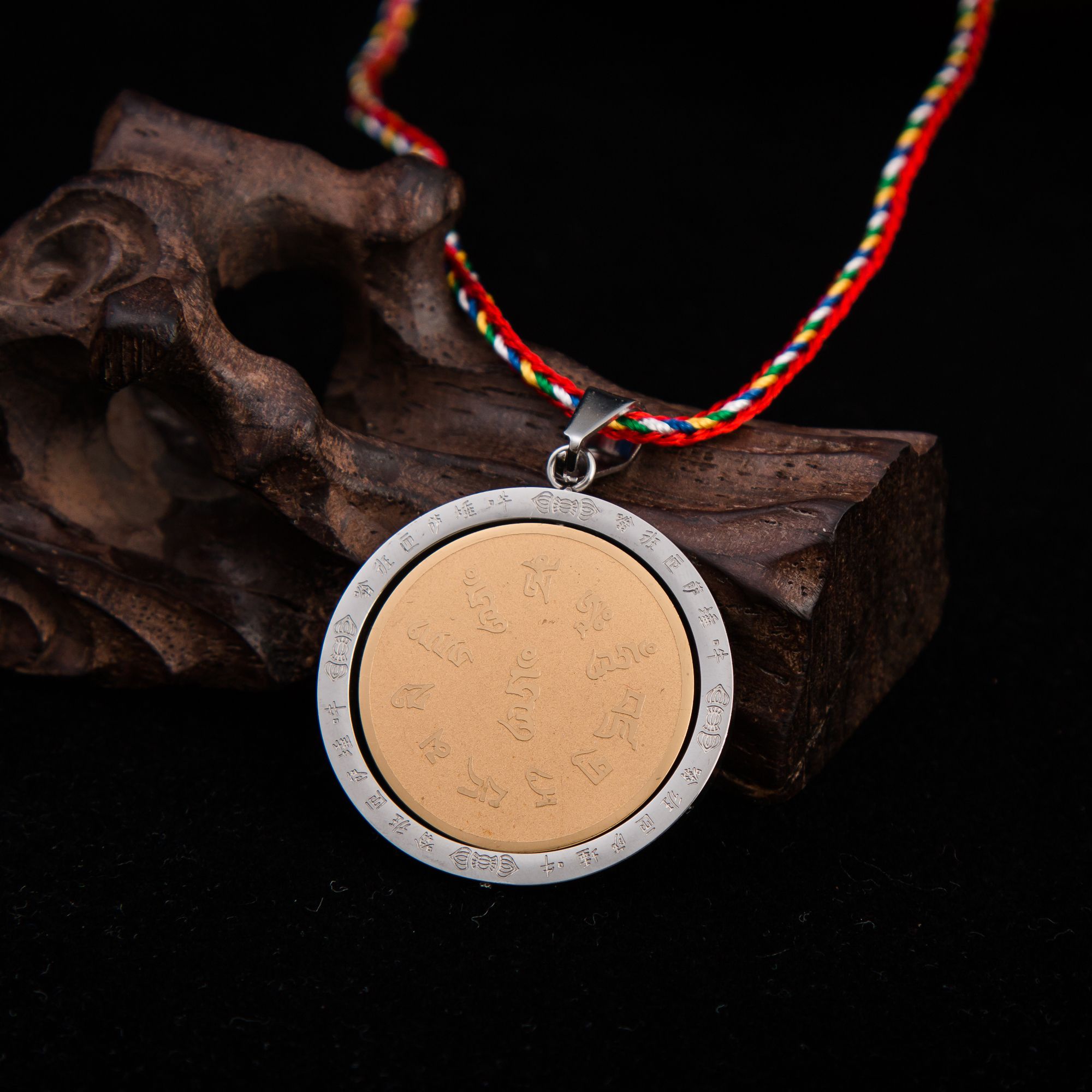 钛钢莲师 佛饰吊坠 龙成吉祥0028