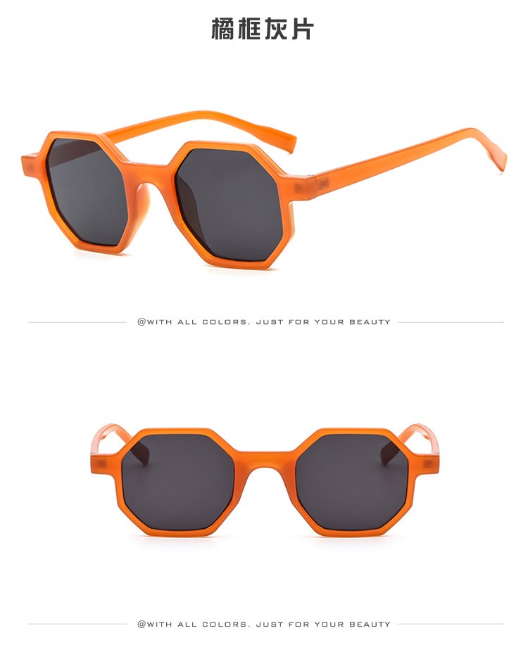 欧美新款太阳眼镜时尚街拍墨镜金属铰链多边形眼镜跨境潮流太阳镜详情图6