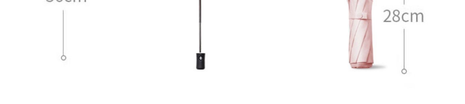 107cm五折手动烟灰蓝雨伞学生遮阳防风少女心黑胶防晒全自动折叠加固女晴雨两用详情13