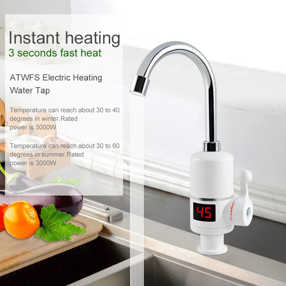 Electric hot water faucet, instant heating type kitchen water heater, quick kitchen tap water electric water heater for household use details Picture
