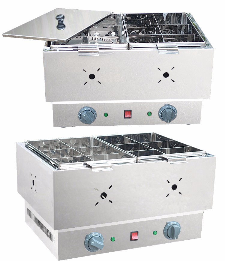 FY-21 Commercial multi-functional spicy hot pot machine and skewer meatball machine with electric heating double-tank oden detail image 4