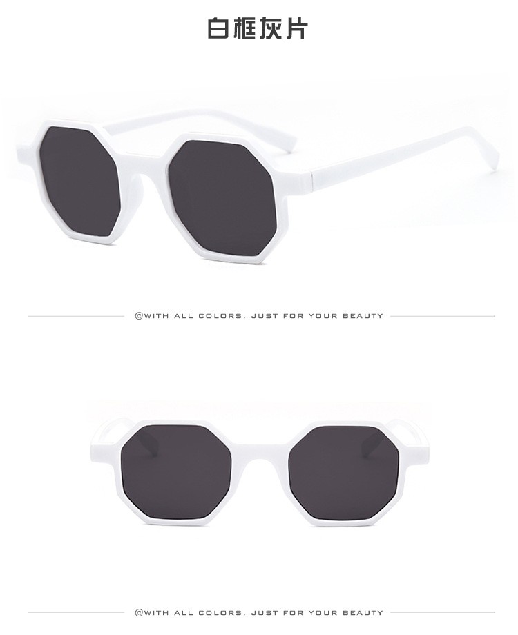 欧美新款太阳眼镜时尚街拍墨镜金属铰链多边形眼镜跨境潮流太阳镜详情图9