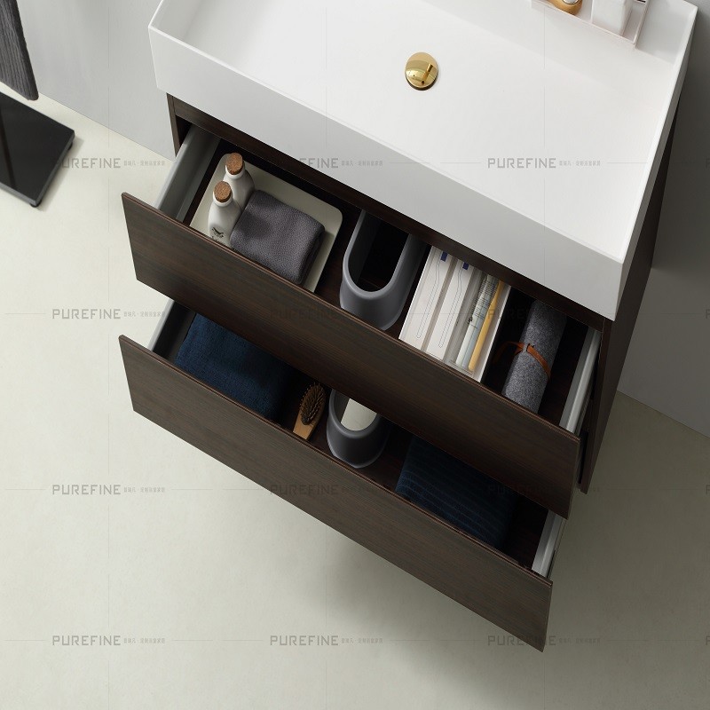 Fanrong Building Materials Purifan bathroom cabinet integrated basin detail image 2